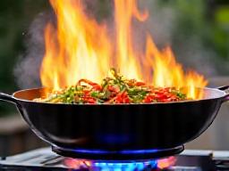 Outdoor wok burner